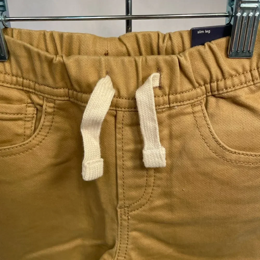 TAN HIGH STRETCH SLIM GAP DENIM PULL ON PANTS SIZE 2T NWT